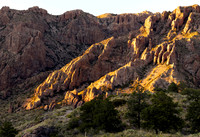 Big Bend Chisos Mountains Layers of Color at Sunset 9524