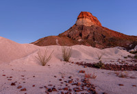 Big Bend Burro Mesa Area Pink Sunset 4674