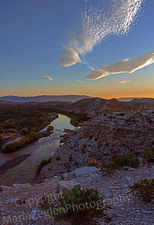 Big Bend Sunset over Rio Grande 4821