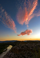 Big Bend Streaky Sunset over Rio Grande 4861