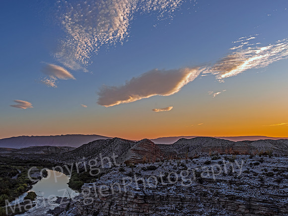 Big Bend Sunset over Rio Grande 4830