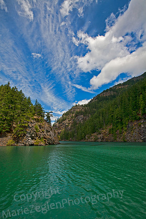 Diablo Lake Boat View