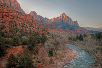 Zion Canyon Sunrise Rio Virgin
