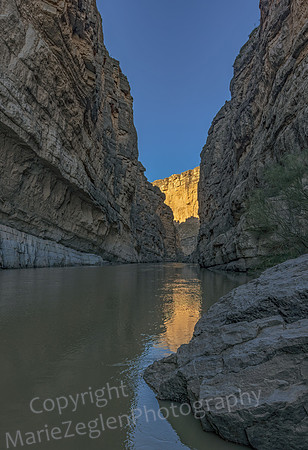 Big Bend Santa Elena Canyon Reflection 4777