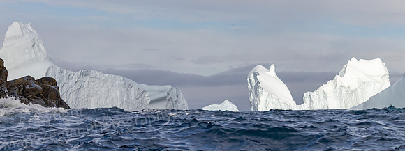 Spert Island Bergs in Rough Seas 0325