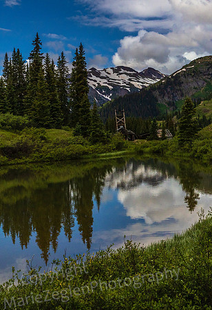 Mining Camp Portrait Colorado Mts