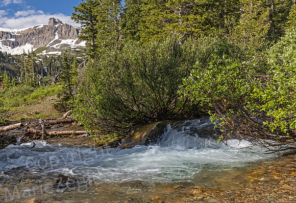 Stream and Mountain