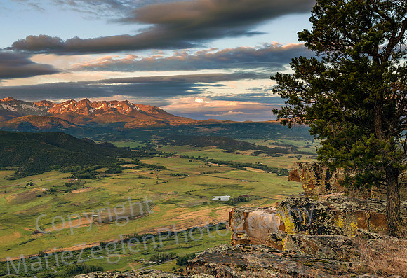 Sunlit Mountains Last Light
