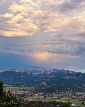 Clouds at Sunset over Mountains