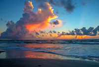 St Augustine Beach Thunderheads at Sunrise