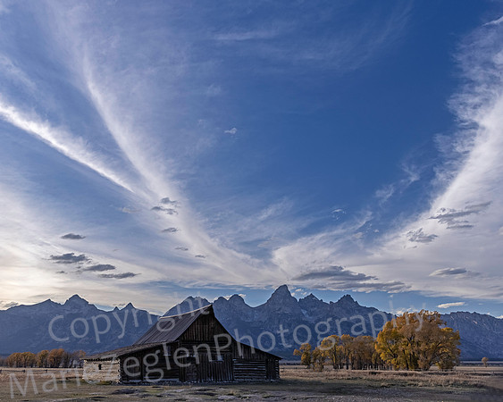 Moulton Barn at Twilight
