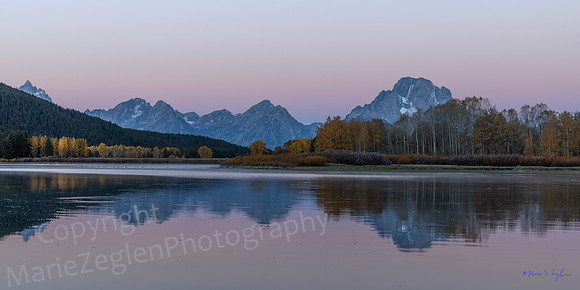 Sunrise over Grand Tetons