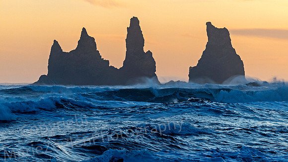 Reynisfara Sea Stack Sunset
